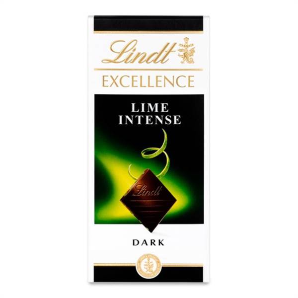 Lindt Excellence Dark Lime Intense Chocolate Bar